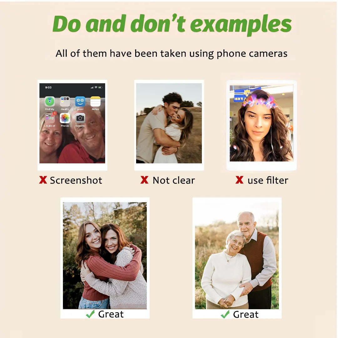 👩❤️👧Mother & Daughter Forever Linked Together-Personalized Birthstone Photo Ring