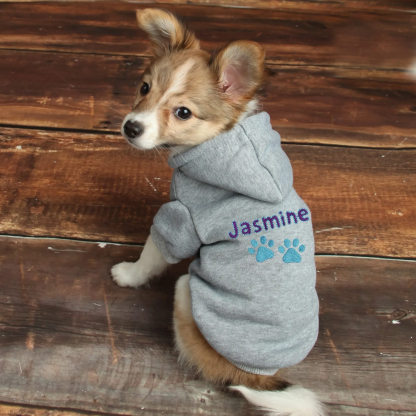 Personalisierter warmer Welpen-Hoodie