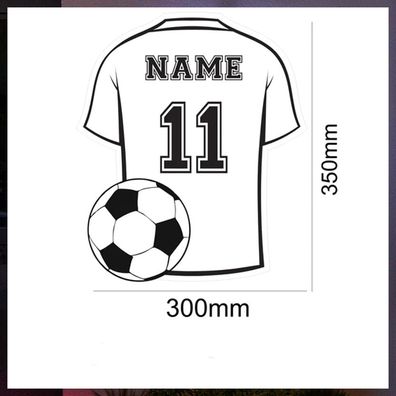 Personalisiertes LED-Spiegellicht mit coolem Geschenk in Trikotform für Sportliebhaber