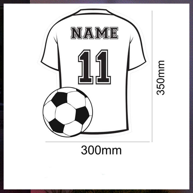 Personalisiertes LED-Spiegellicht mit coolem Geschenk in Trikotform für Sportliebhaber