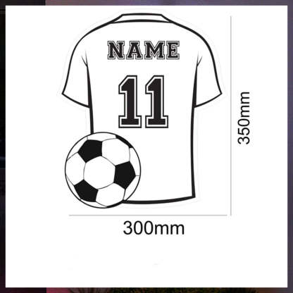 Personalisiertes LED-Spiegellicht mit coolem Geschenk in Trikotform für Sportliebhaber