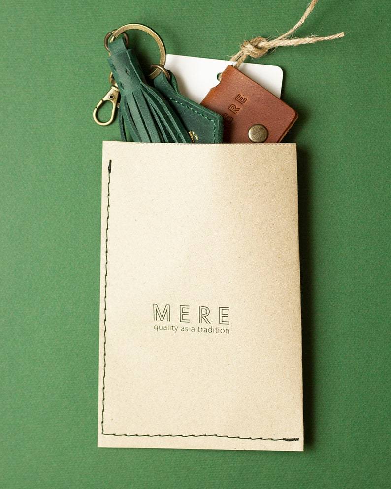 Custom Tassel Leather Keychain