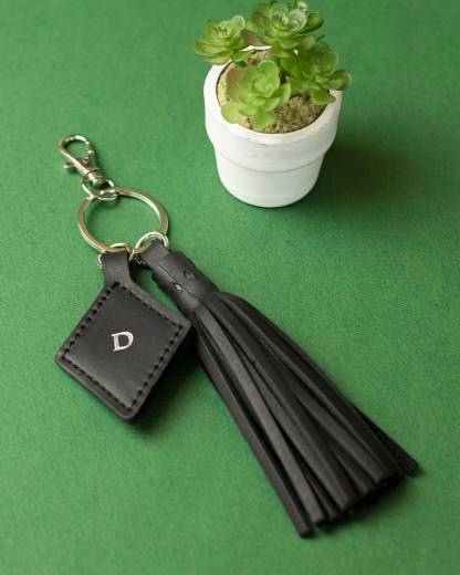 Custom Tassel Leather Keychain