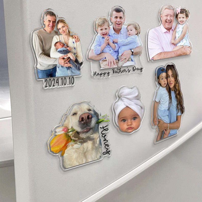 Customized Familie Foto Kühlschrankmagnet Vatertag Geschenk