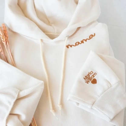 Personalisierter Mama Bestickter Sweatshirt Hoodie