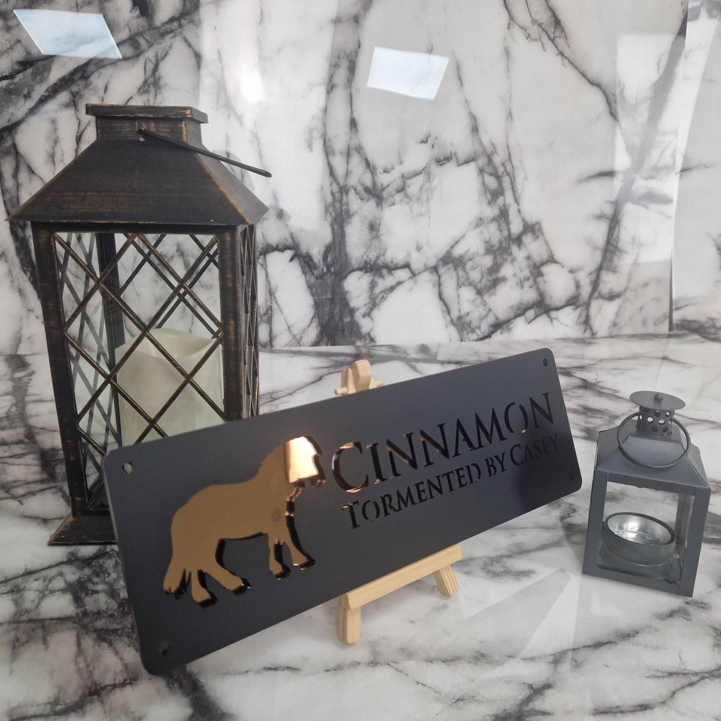 Personalized Laser Cut Stable Name Tag