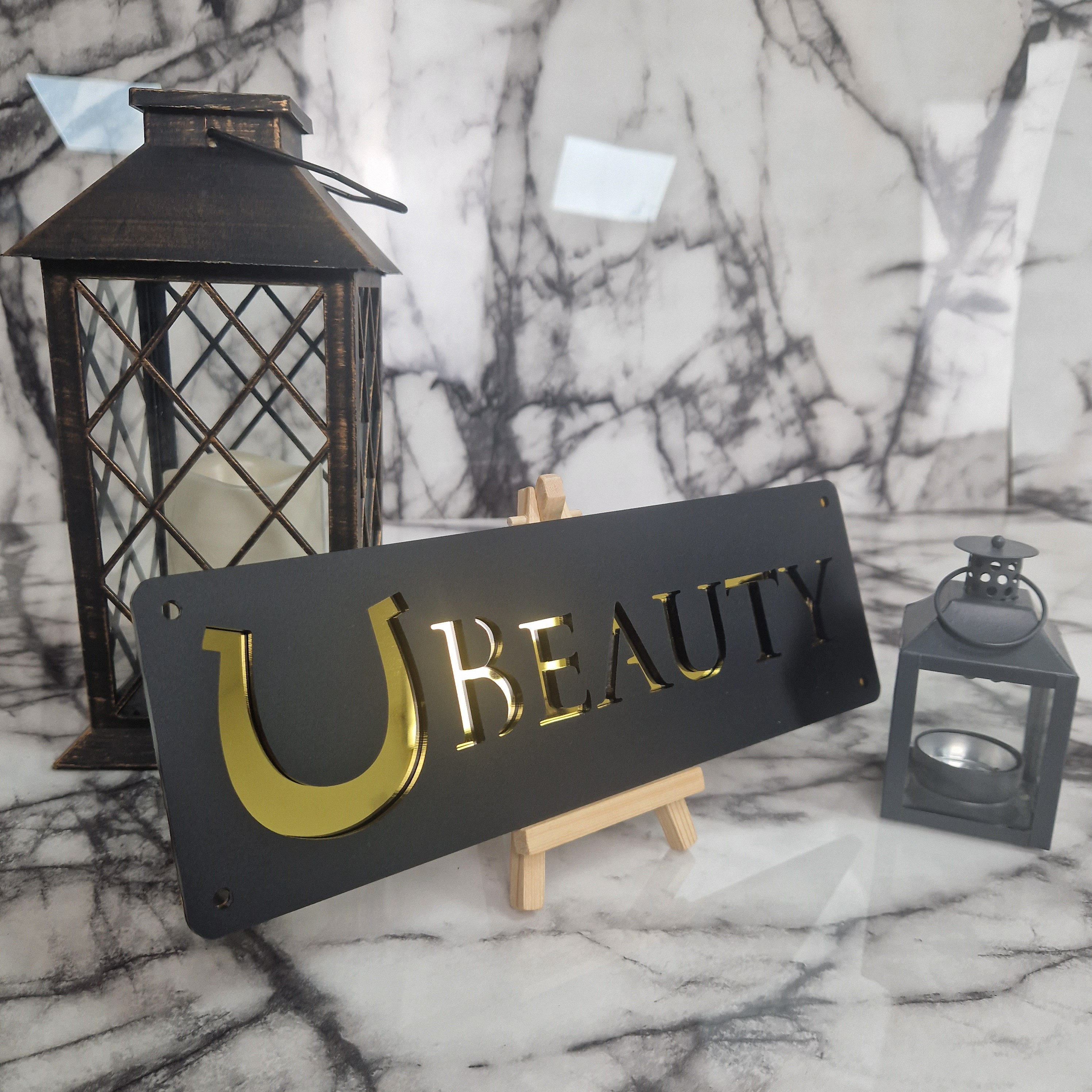 Personalized Laser Cut Stable Name Tag