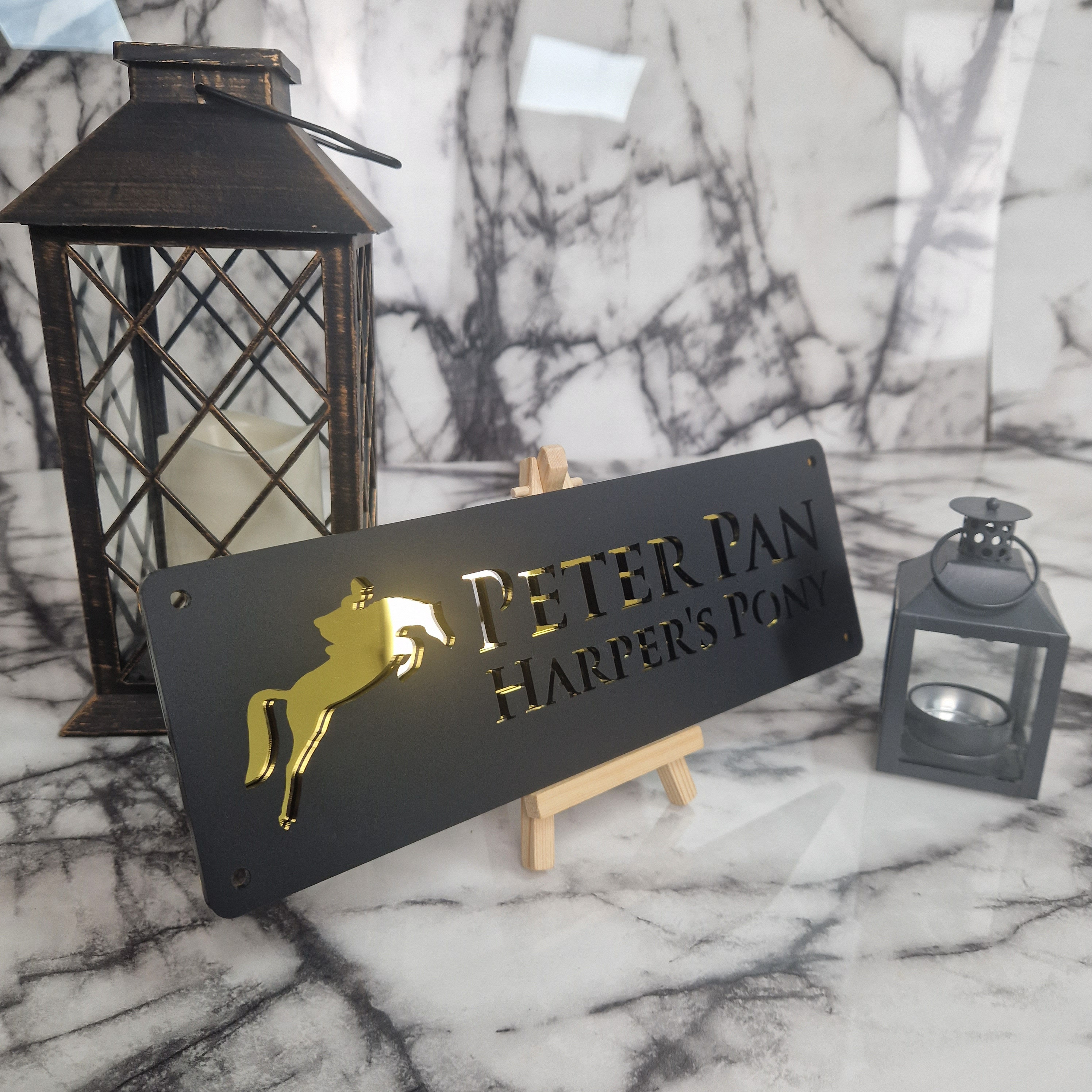 Personalized Laser Cut Stable Name Tag