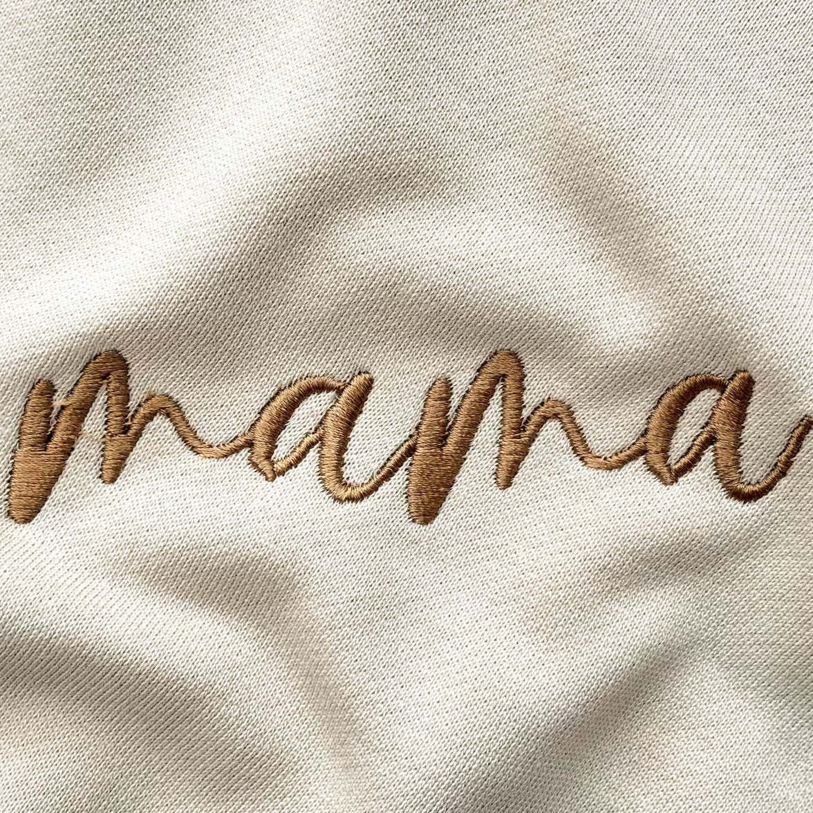 Personalisierter Mama Bestickter Sweatshirt Hoodie
