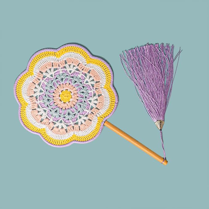 Purple Totem Fan Crochet Kit