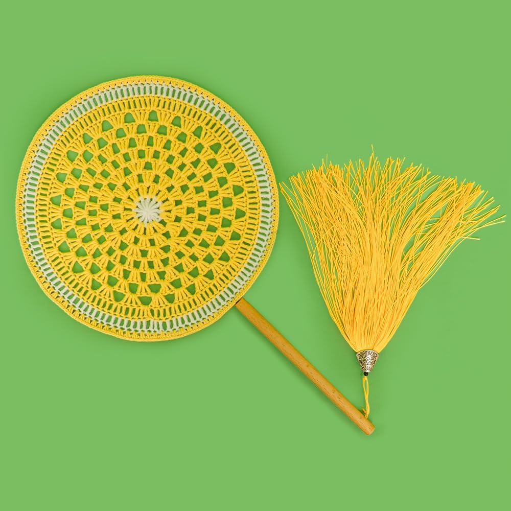 Yellow Lemon Fan Crochet Kit