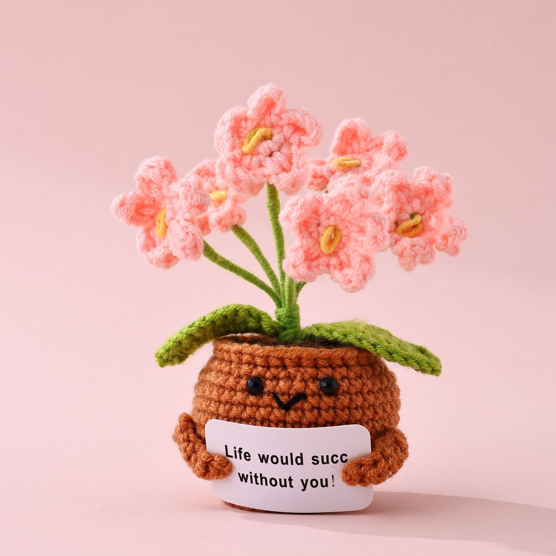 💖Handmade Crochet Positive Bonsai Forget-me-nots