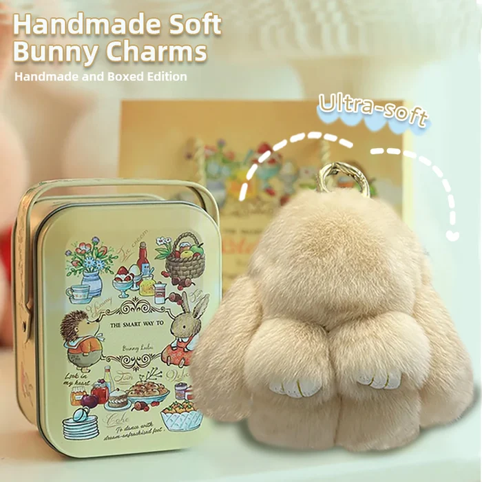 🐰Handmade Soft Bunny PomPom Charms