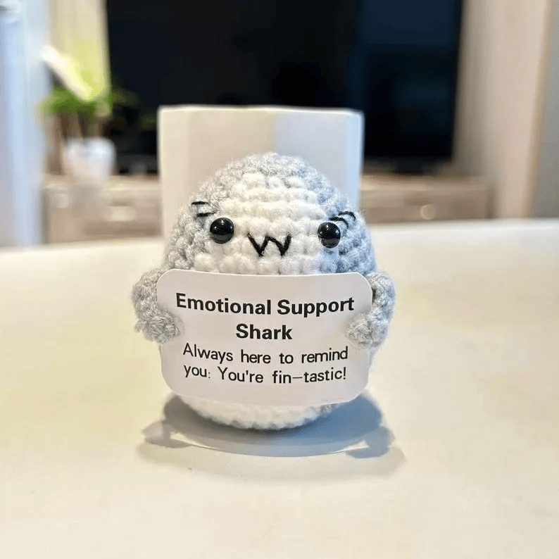 💖Handmade Crochet Shark🦈 Emotional Support Gift🎁