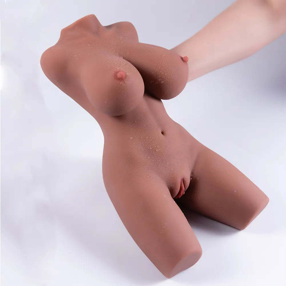 Alina-6.9LB Solbrända Stora Bröst Kvinnliga Sexdocka Torso