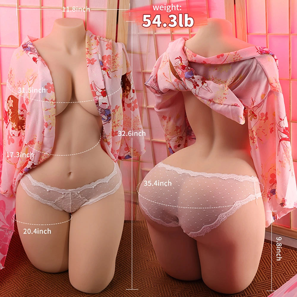 Caroline-54.3LB Full Size Gell Storbröst Kvinnlig Torso