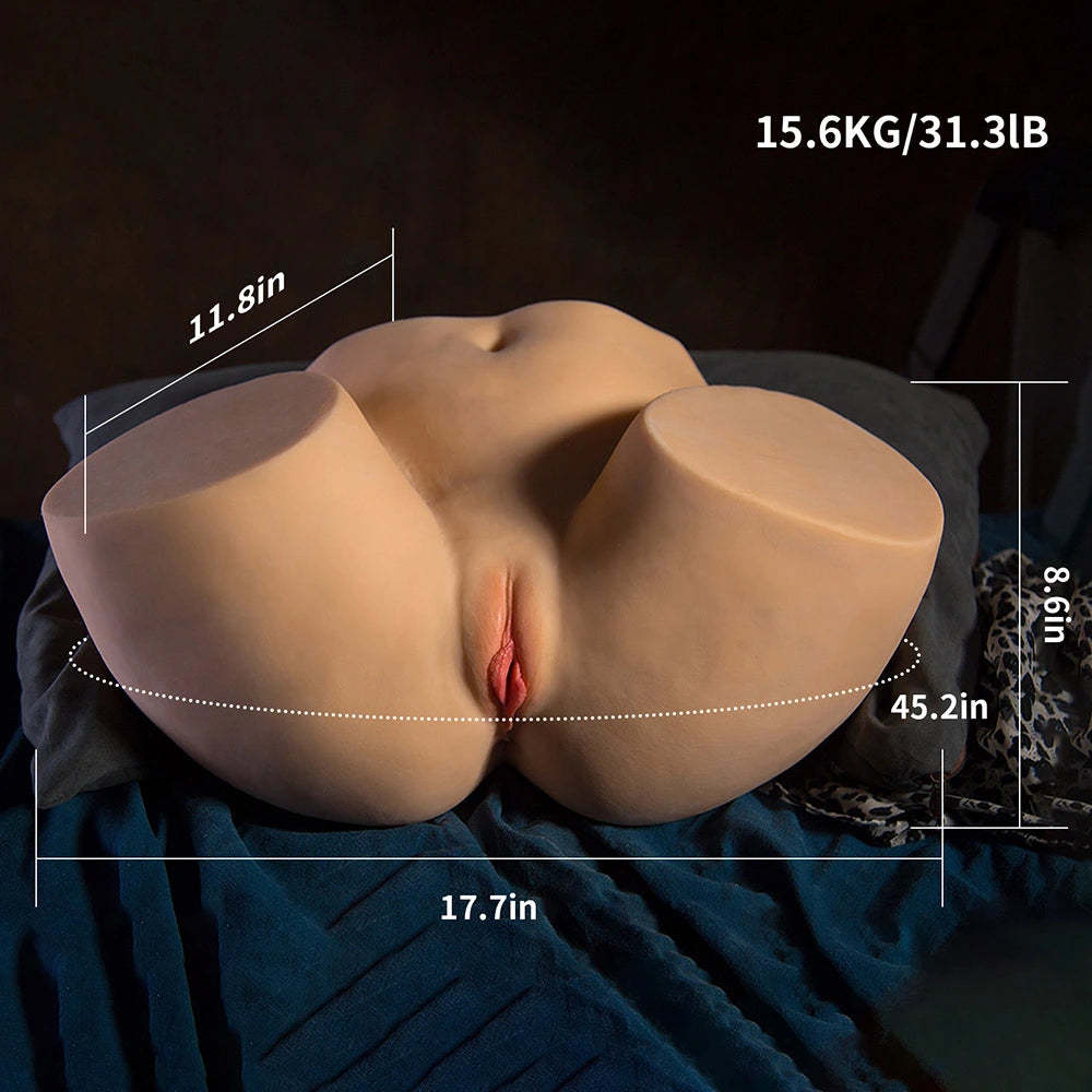 Kaya-34.39LB Realistisk Big Booty Sexleksak för Män