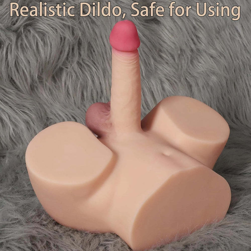 Lexy-13lb Big Ass Shemale Torso Med 7-Tums Dildo Och Realistisk Vagina