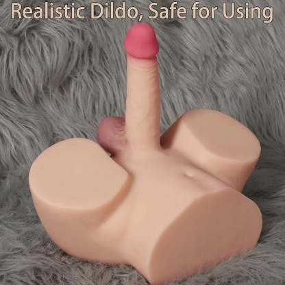 Lexy-13lb Big Ass Shemale Torso Med 7-Tums Dildo Och Realistisk Vagina