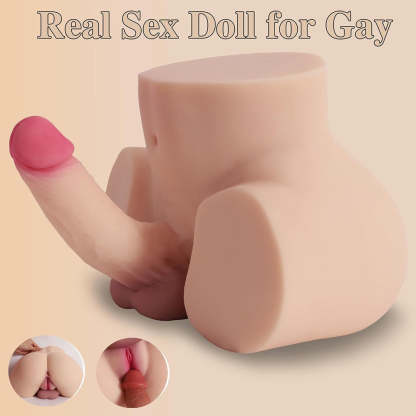 Lexy-13lb Big Ass Shemale Torso Med 7-Tums Dildo Och Realistisk Vagina