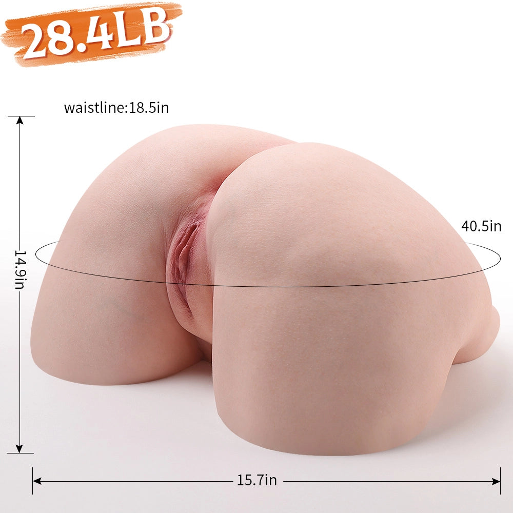 Linda-28.4LB Super Soft Flytande Silikon Big Ass Torso