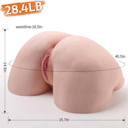 Linda-28.4LB Super Soft Flytande Silikon Big Ass Torso