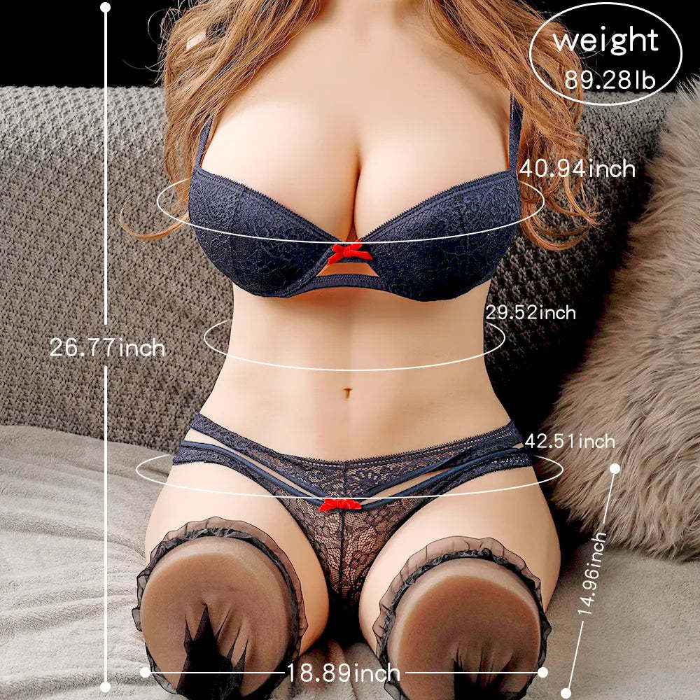 Madison-89.28LB Full Storlek Kvinnlig Torso Sex Doll