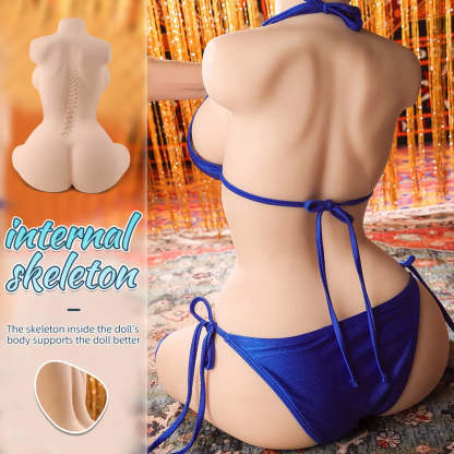 Shelley-35LB Ultra Soft Gel-fylld Bröst Kvinnlig Sex Torso
