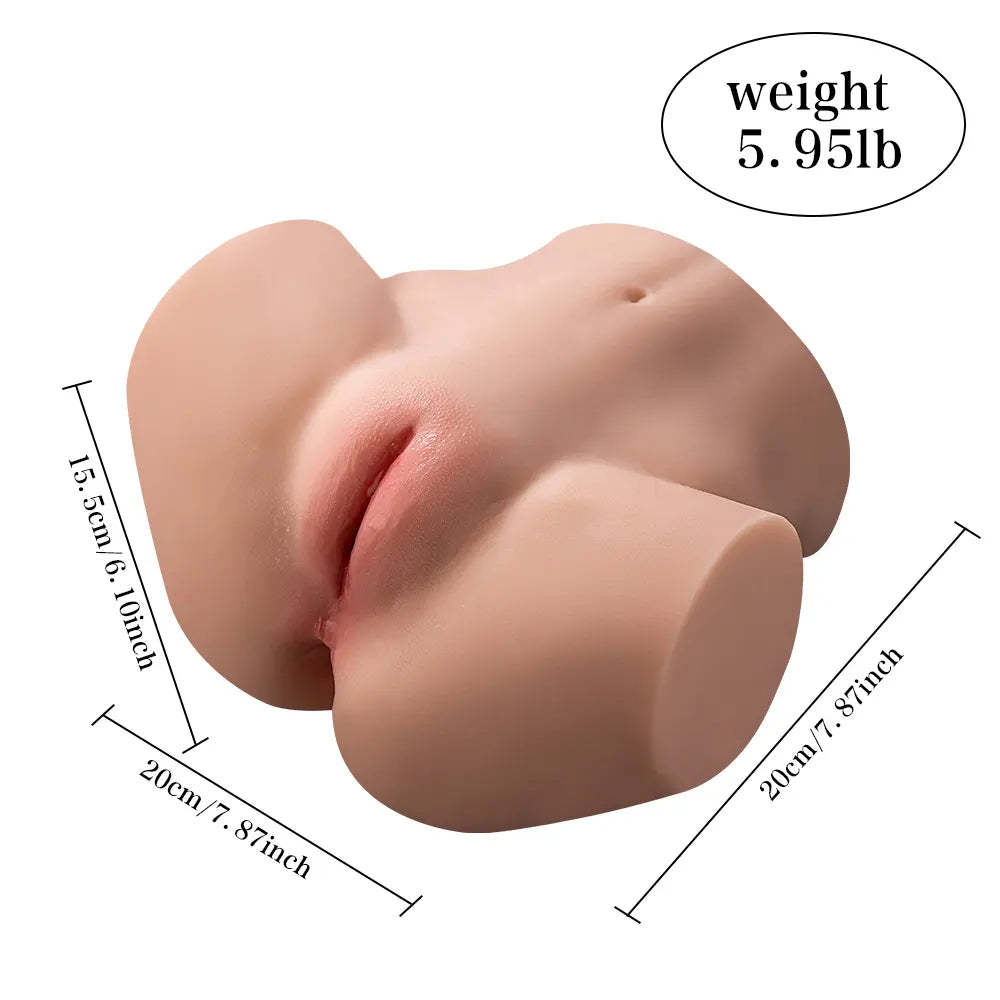 Sierra-5.95LB Liten Realistisk blygdläpparröv Torso Sexleksak