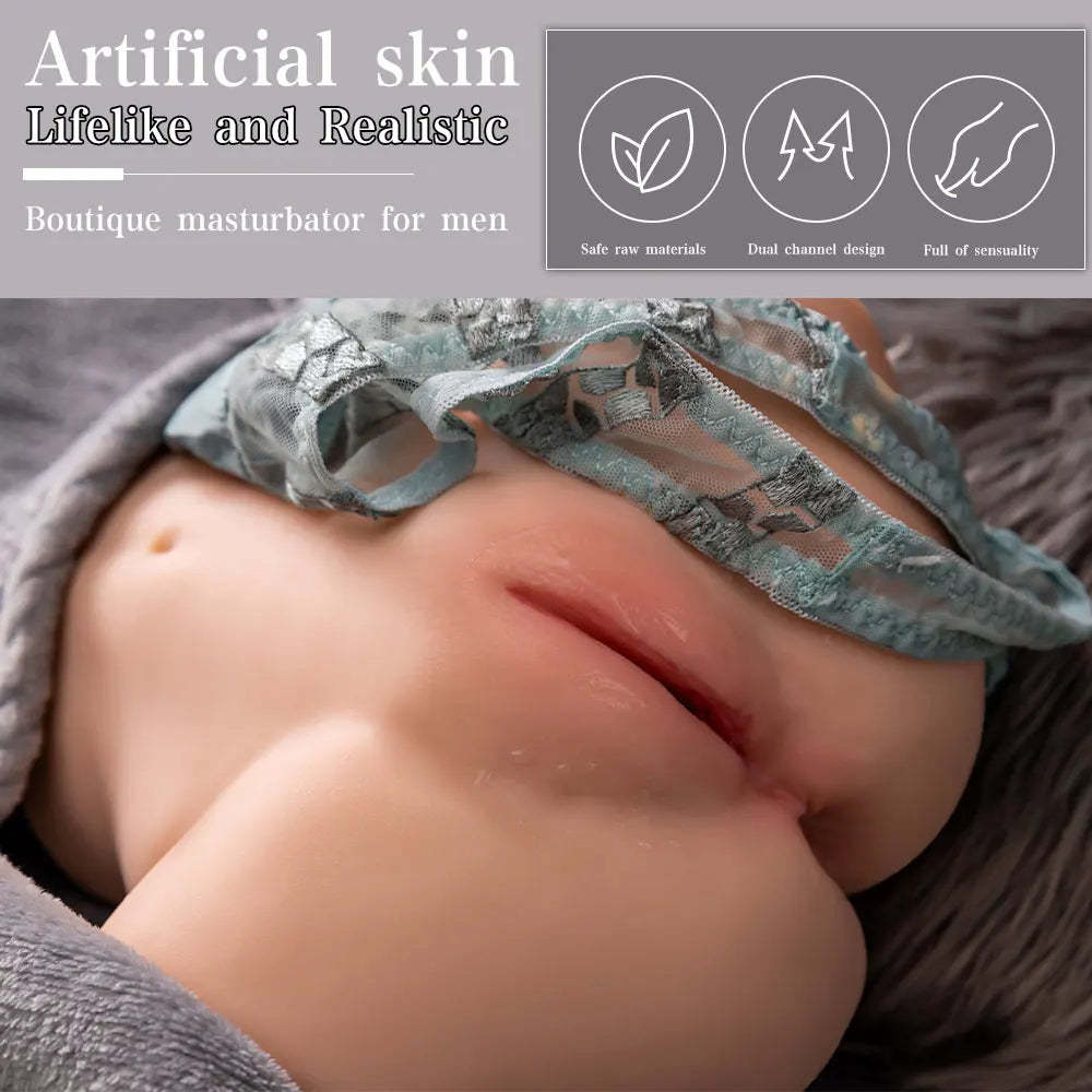 Sierra-5.95LB Liten Realistisk blygdläpparröv Torso Sexleksak