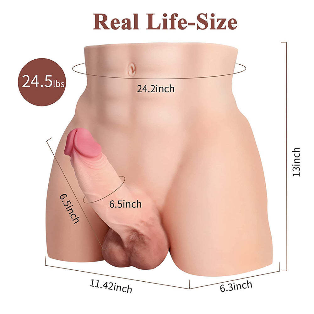 Terry-24.5LB Manlig Könsbål Med 6,5" Dildo