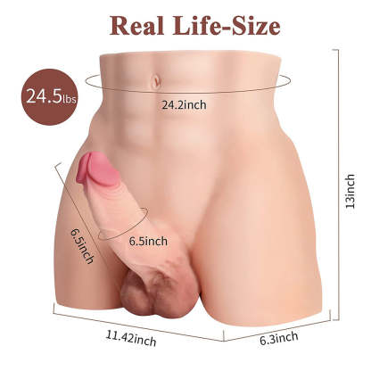 Terry-24.5LB Manlig Könsbål Med 6,5" Dildo