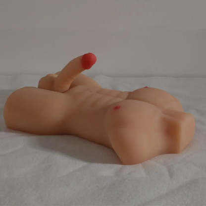 Wythe-10LB Manlig Kön Docka Torso Med 5" Dildo