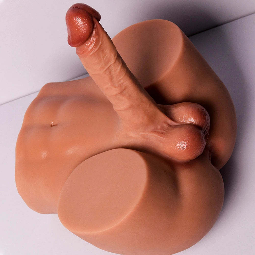 Gohya-10.5LB Big Booty Manlig Sex Torso Med 6,7" Realistisk Dildo