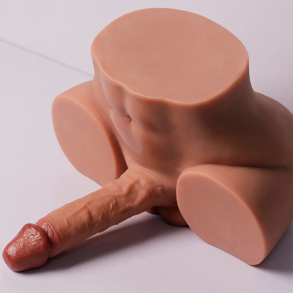 Gohya-10.5LB Big Booty Manlig Sex Torso Med 6,7" Realistisk Dildo