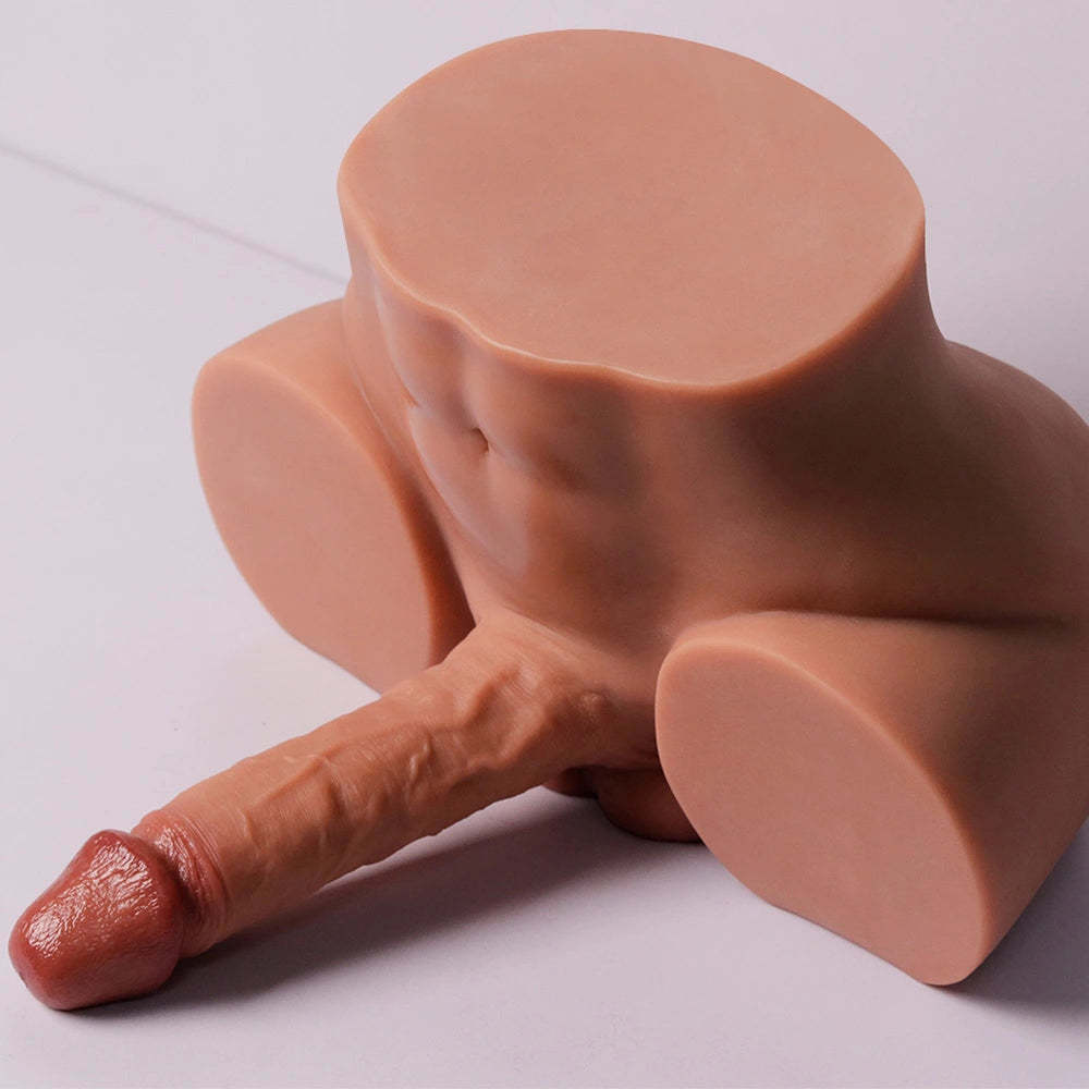 Gohya-10.5LB Big Booty Manlig Sex Torso Med 6,7" Realistisk Dildo