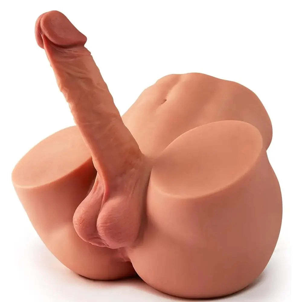 Gohya-10.5LB Big Booty Manlig Sex Torso Med 6,7" Realistisk Dildo