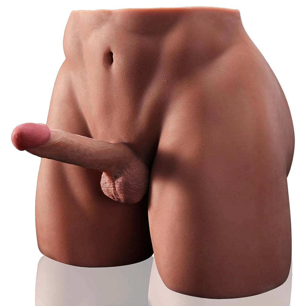 Brian-36.5Lb Grote Kont Mannelijke Sekspop Torso Met 7" Dildo