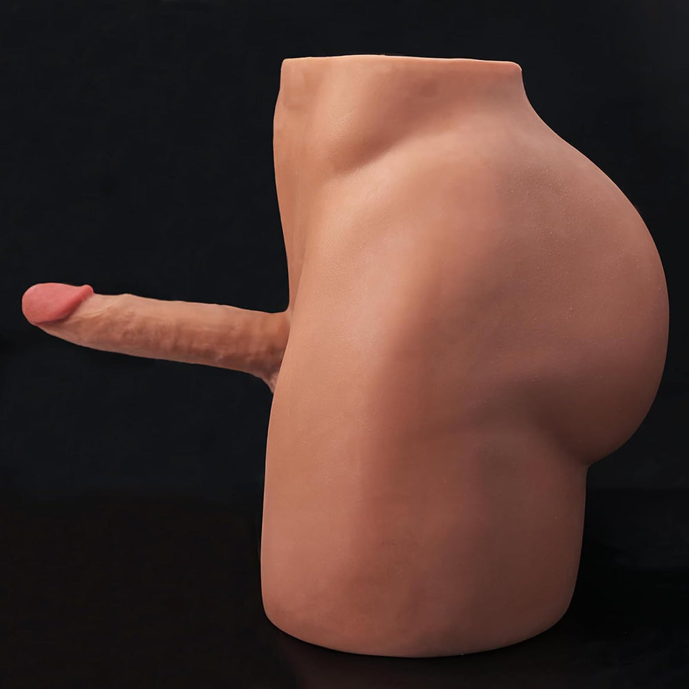Brian-36.5Lb Grote Kont Mannelijke Sekspop Torso Met 7" Dildo