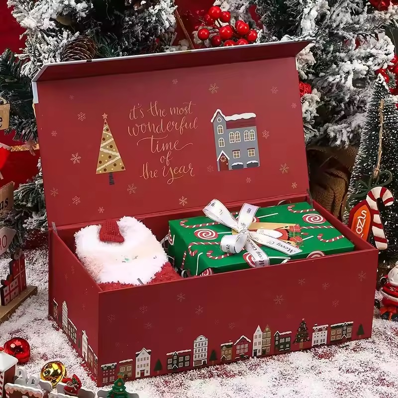 Christmas Gift Packaging lvory Board Box