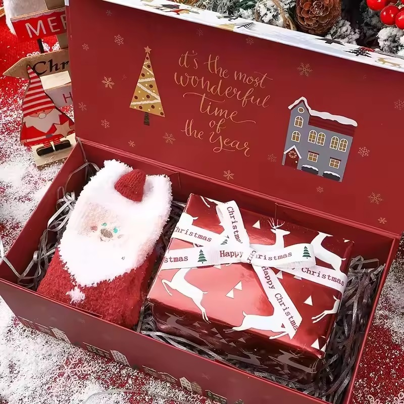 Christmas Gift Packaging lvory Board Box