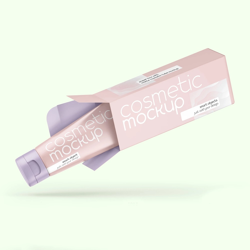 White Cardboard Cosmetic Packaging Box