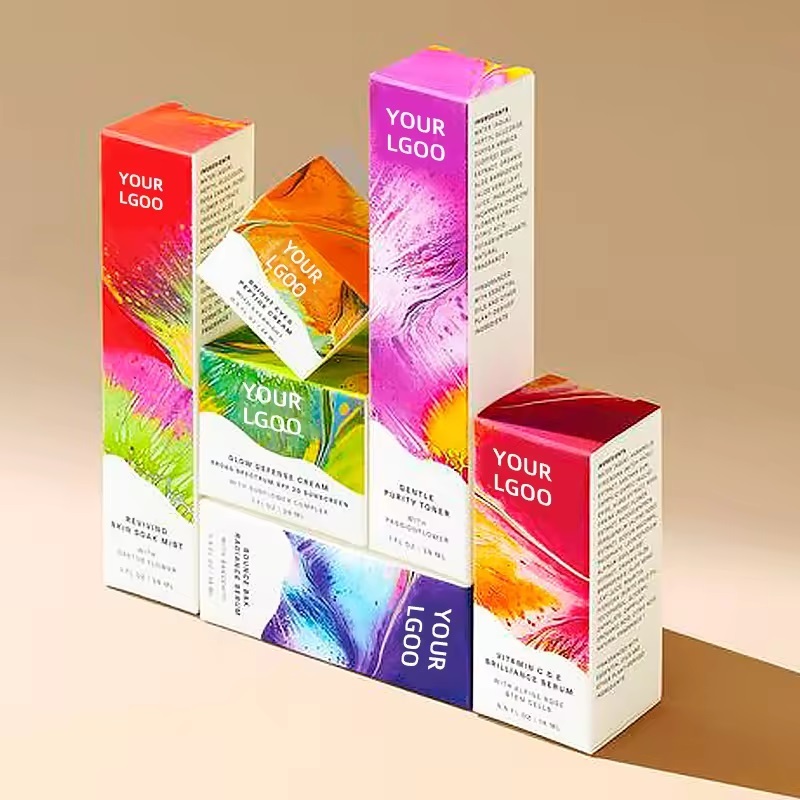 White Cardboard Cosmetic Packaging Box