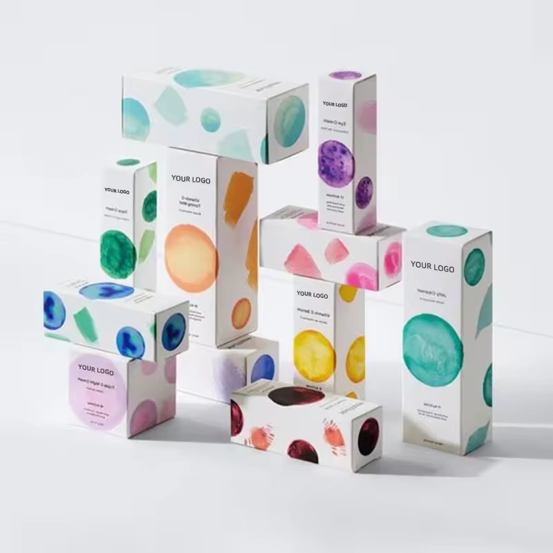 White Cardboard Cosmetic Packaging Box