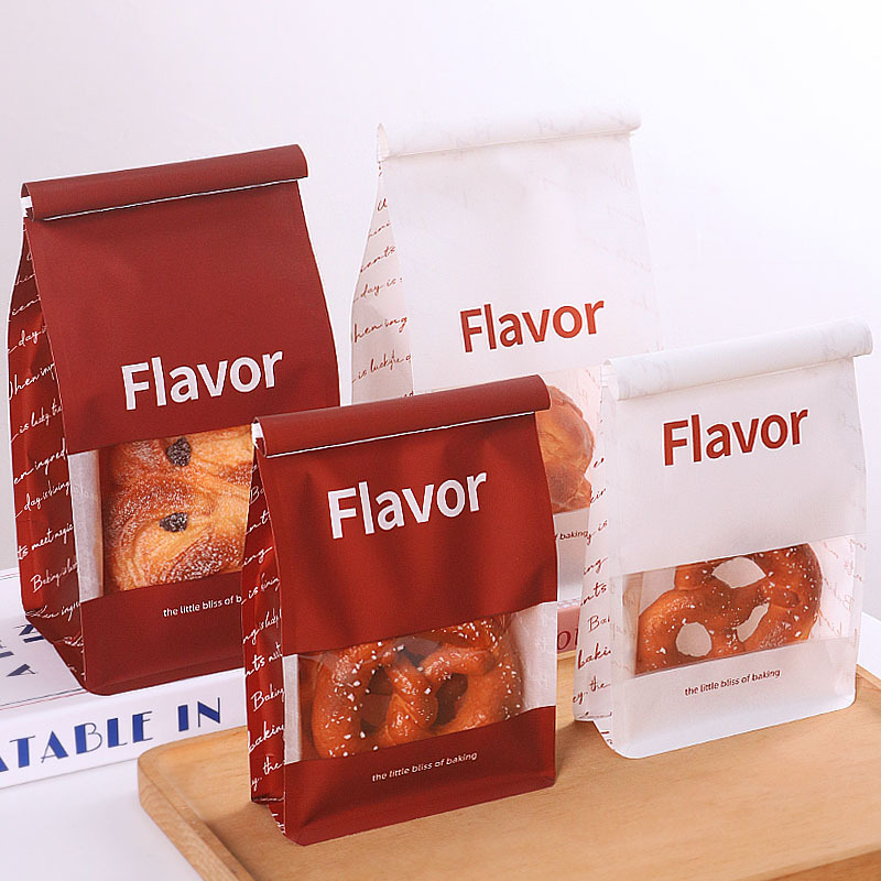 Kraft Paper Sealant Bags with PVC Window Ideal for Cookies Sweets and Bakery Items