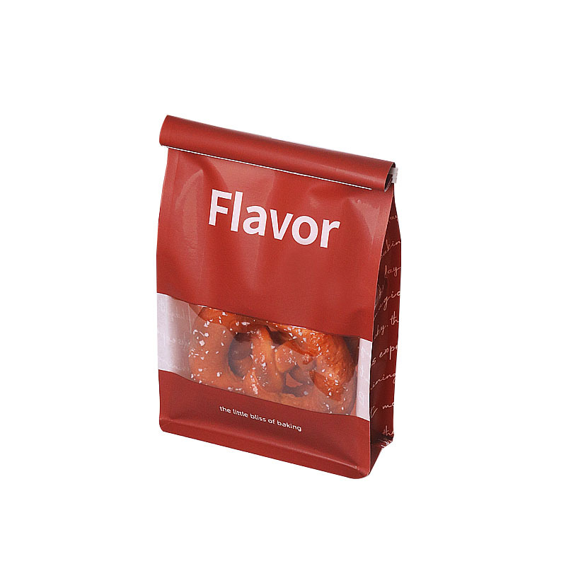 Kraft Paper Sealant Bags with PVC Window Ideal for Cookies Sweets and Bakery Items