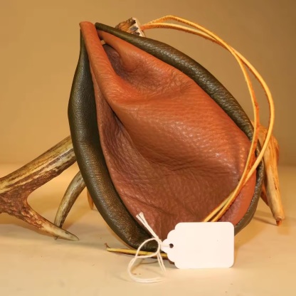 Leather Jewelry Drawstring Packaging Bag