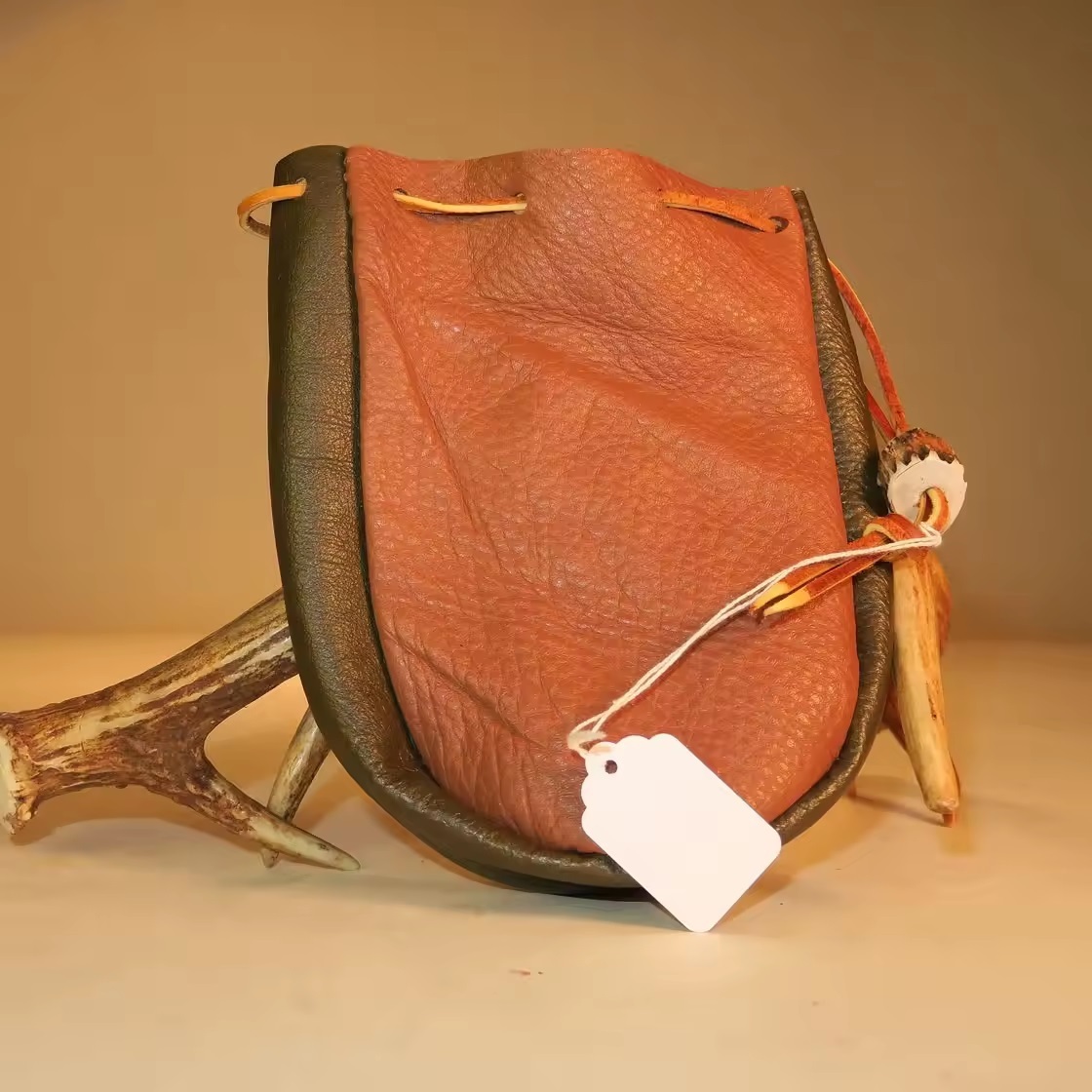 Leather Jewelry Drawstring Packaging Bag