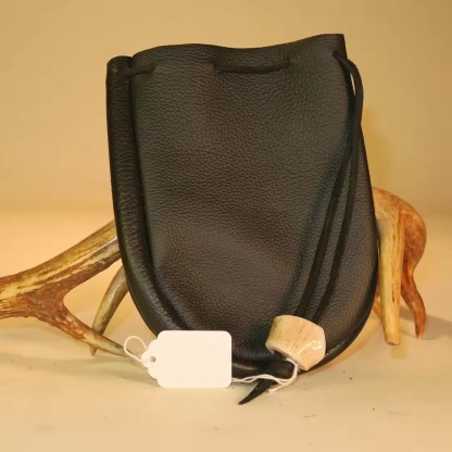 Leather Jewelry Drawstring Packaging Bag