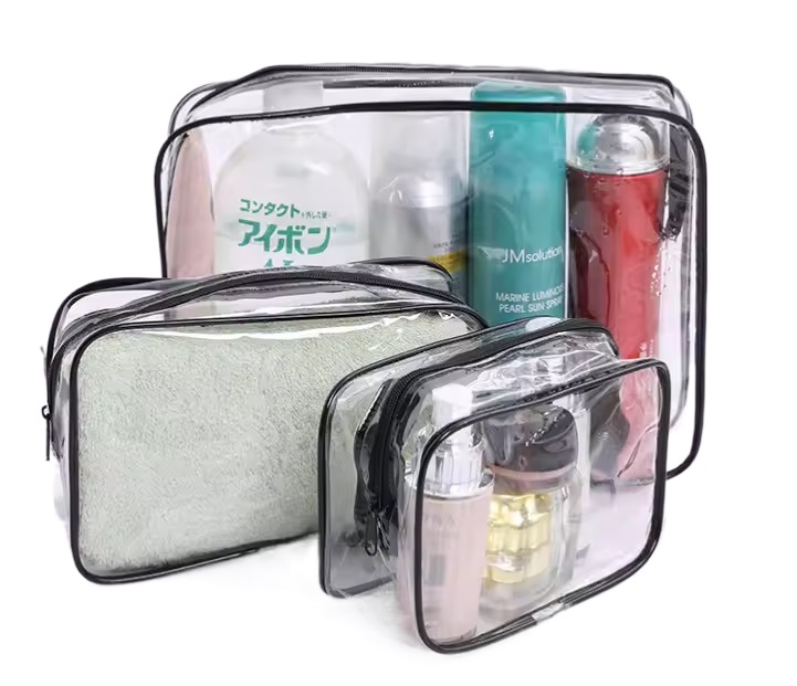 Plastic Mini Makeup Jewelry Zipper Bag